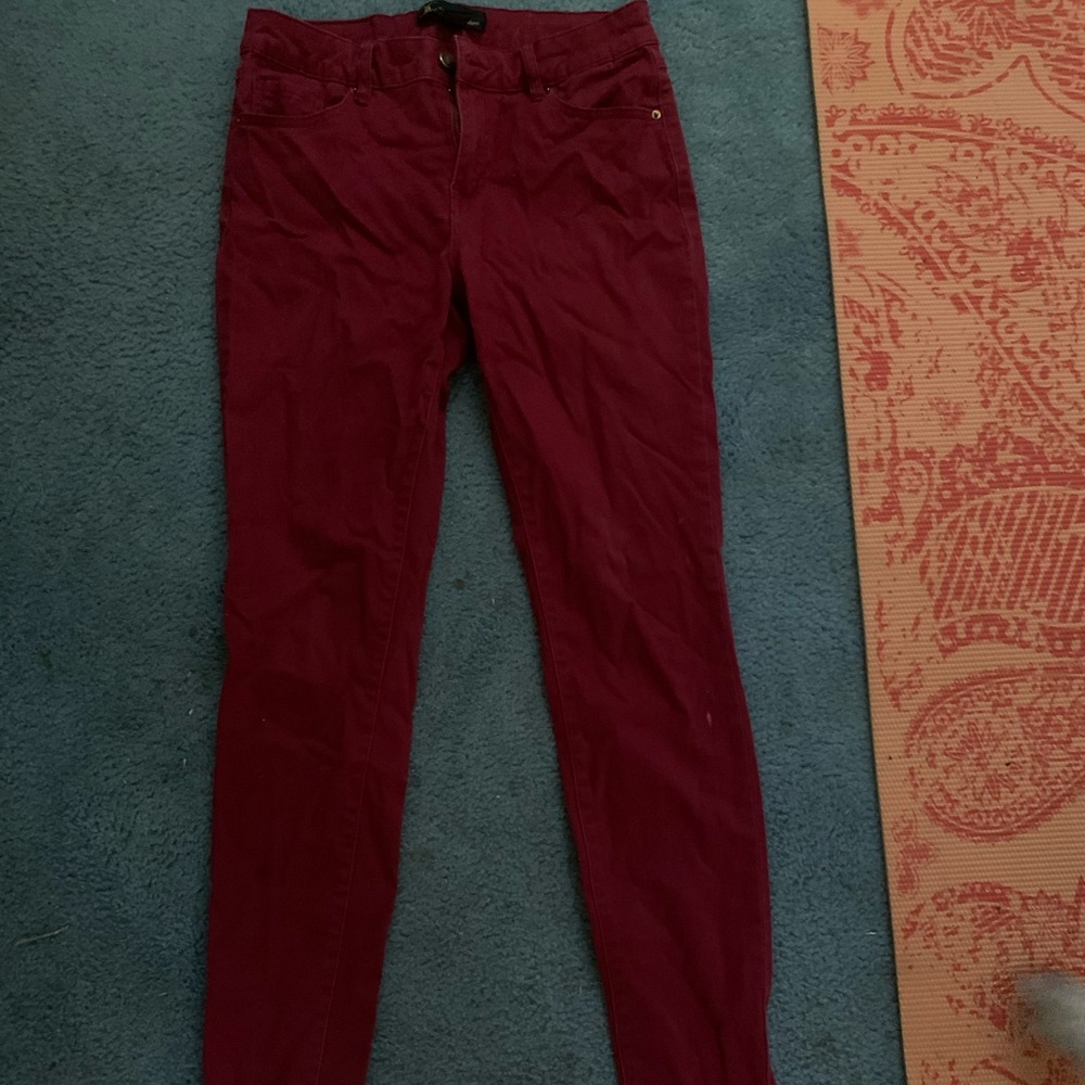 Dark red pants
